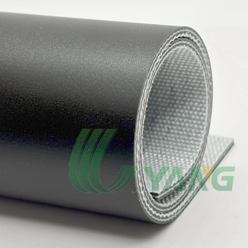 Black Matte PVC Conveyor Belt for Supermarket Checkout Counter
