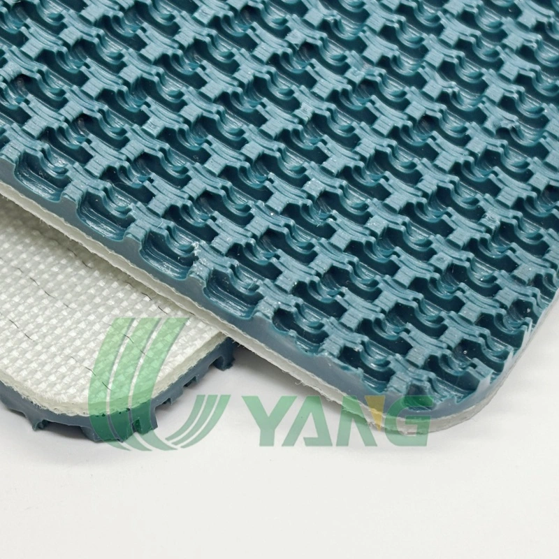 Petrol Wavy Rough Top PVC Conveyor belt