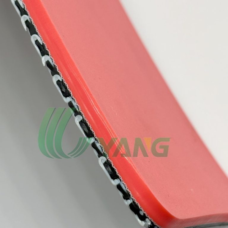 Red rubber belt