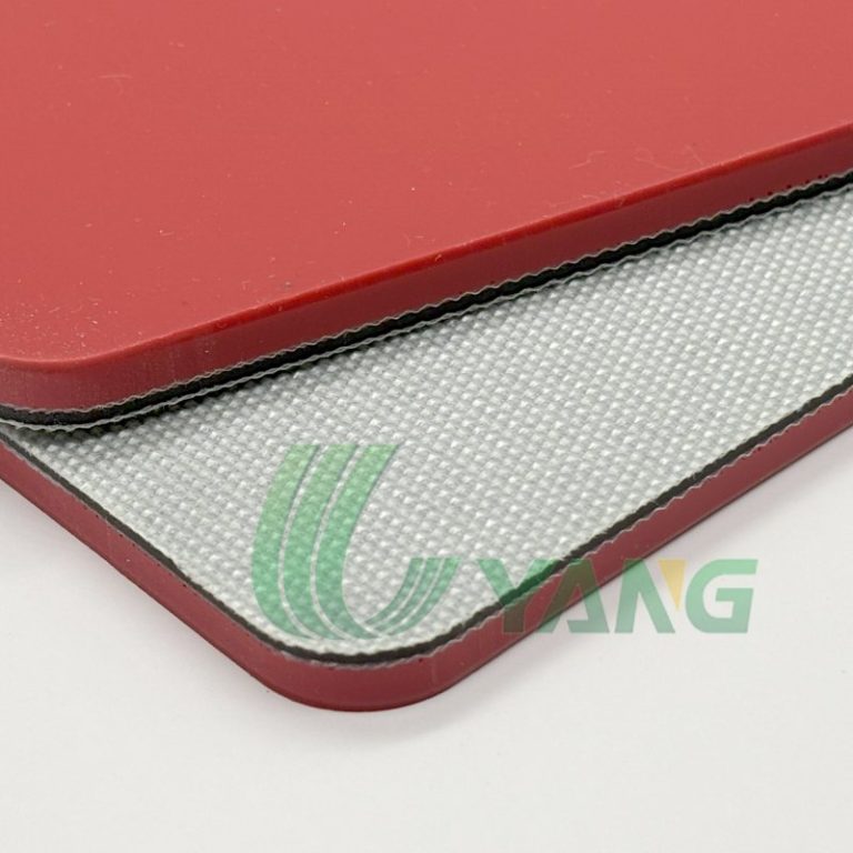 red rubber conveyor belt