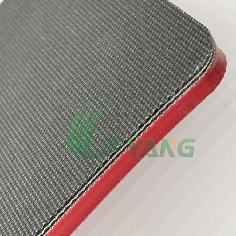 small Golf red rubber conveyor belt