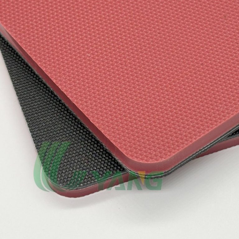 small Golf red rubber conveyor belt
