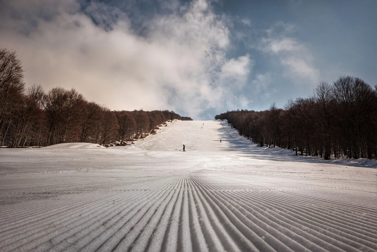 mountain with snow